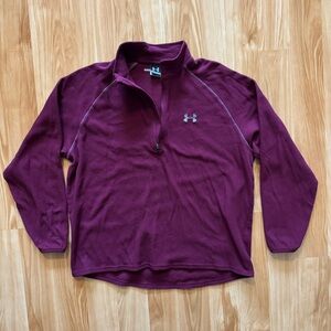 Under Armour Fleece Quarter Zip Pullover Sweatshirt- Men’s Large